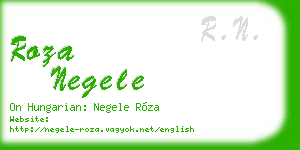 roza negele business card